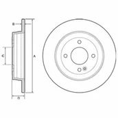 Tarcze hamulcowe - Tarcza hamulcowa DELPHI BG4564 - miniaturka - grafika 1