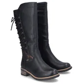 Kozaki damskie - Kozaki damskie wodoodporne Rieker 94693-00 BLACK R.39 - miniaturka - grafika 1