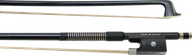 Akcesoria do instrumentów smyczkowych - P&amp;H PHB1552ABK Smyczek do skrzypiec 4/4 włókno węglowe, czarny, hebanowa żaba - miniaturka - grafika 1