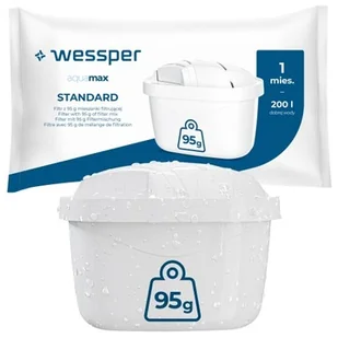 Filtr wody Wessper aquamax Standard do dzbanków filtrujących 1 sztuka - Wkłady filtrujące - miniaturka - grafika 1