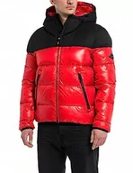 Kurtki męskie - Replay Męska kurtka zimowa comfort fit, 055 Ruby Red, XS - miniaturka - grafika 1