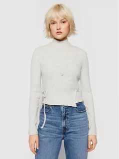 Bluzki damskie - Levi's Komplet bluzka i sweter A1779-0000 Beżowy Regular Fit - grafika 1