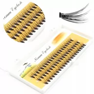 Sztuczne rzęsy i akcesoria - Rzęsy Jedwabne Kępki Nesura 11mm 20D curl C, 60szt - miniaturka - grafika 1