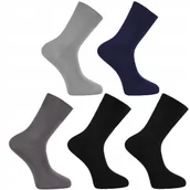 Skarpetki męskie - Skarpetki Męskie Skarpety Garniturowe Gładkie Eleganckie 5-PAR 39-42 MORAJ - miniaturka - grafika 1