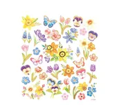 Pasmanteria - [BS] NAKLEJKI KWIATKI 35SZT DPNK-097 DALPRINT - miniaturka - grafika 1