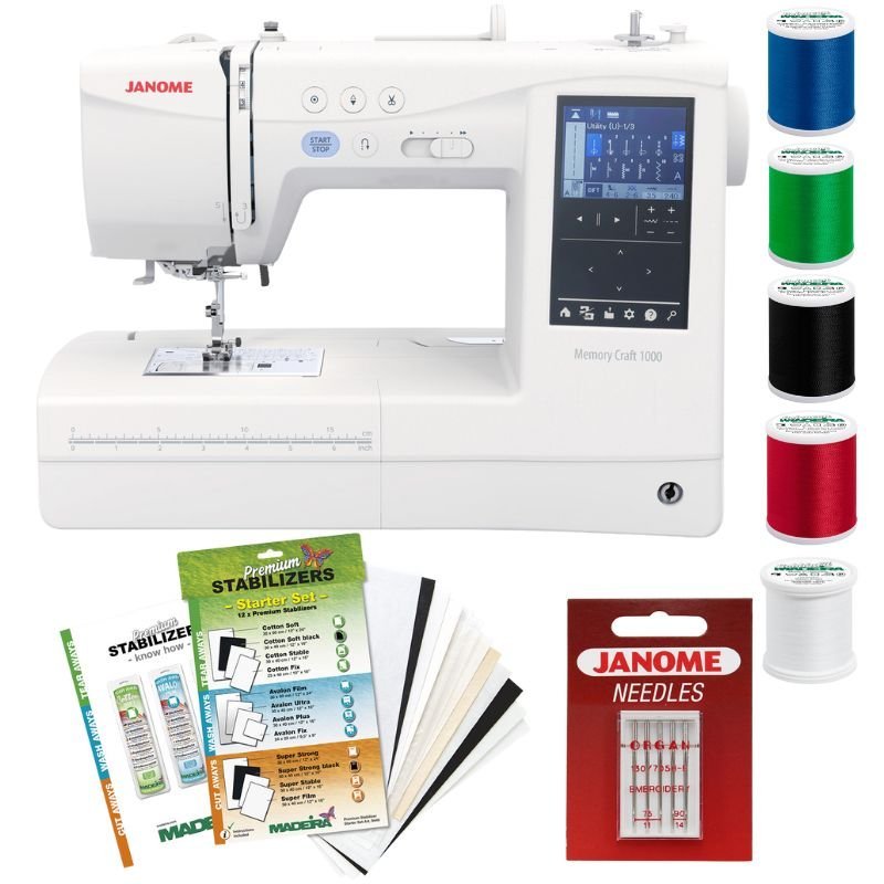 Maszyno-hafciarka JANOME MC1000 komputerowa domowa mocna