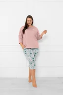 Piżamy damskie - Piżama damska 3/4 rękaw, 3/4 spodnie Perlis - Italian Fashion - miniaturka - grafika 1