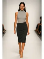 Koszule damskie - Bluzka szara YY500100 - miniaturka - grafika 1