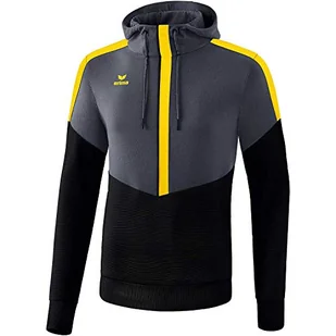 Erima Squad męska bluza z kapturem, Slate Grey/czarny/żółty, XXXL 1072005 - Bluzy męskie - miniaturka - grafika 1