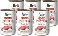 Mokra karma dla psów - Brit MONO PROTEIN Beef Rice WOŁOWINA RYŻ Zestaw 6x 400g  od 95zł +DO 3% ZWROTU W PROGRAMIE LOJALNOŚCIOWYM ZEST MP-BEEFR-6 - miniaturka - grafika 1