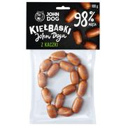 Przysmaki dla psów - JOHN DOG Przysmak dla psa Mini kiełbaski kaczka 100g - miniaturka - grafika 1