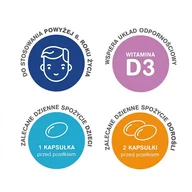 Witaminy i minerały - Naturell AB Iskial Max + czosnek Olej z wątroby rekina z witaminą D3 2 x 120 kapsułek - miniaturka - grafika 1