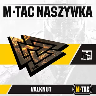 M-Tac - Naszywka 3D PVC Valknut - Czarny / Coyote - 51161205 - Odzież taktyczna i umundurowanie - miniaturka - grafika 3