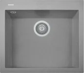 Zlewozmywaki - Zlew PLADOS ONE 6010 TITANIUM METAL (szary metalik 42) (ON601042) - miniaturka - grafika 1