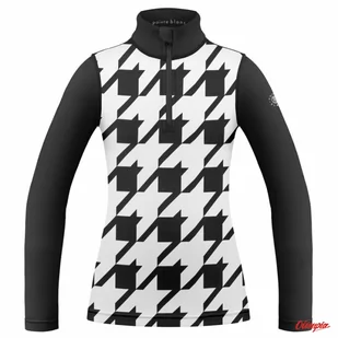 Damska Bluza Poivre Blanc Base Layer Check Black W23-1940 - Bluzy narciarskie - miniaturka - grafika 1