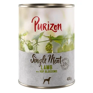 Purizon Single Meat, 6 x 400 g - Jagnięcina z kwiatami chmielu - Mokra karma dla psów - miniaturka - grafika 1
