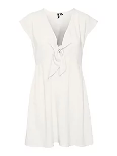 VERO MODA Damska sukienka Vmmymilo Cap Sleeve Mini Dress WVN Ga, Snow White, S - Sukienki - miniaturka - grafika 1
