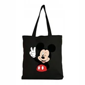 Torby i wózki na zakupy - Eko Torba na ramię Zakupy Shopper Torebka Bawełniana Myszka Miki 15 - miniaturka - grafika 1