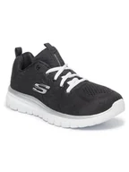 Majtki męskie - Skechers Buty Get Connected 12615/BKW Czarny - miniaturka - grafika 1