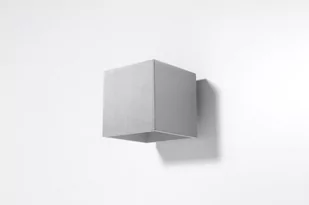 Sollux Lighting Kinkiet QUAD 1 szary DEEP SPACE - Lampy ścienne - miniaturka - grafika 1