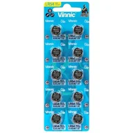 Baterie i akcesoria - Vinnic BATERIE ALKALICZNE GUZIKOWE MINI G10/AG10/LR54 BLISTER 10 SZTUK L1131F - miniaturka - grafika 1