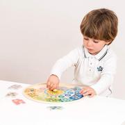 Układanki dla dzieci - New Classic Toys - Drewniany zegar edukacyjny - miniaturka - grafika 1