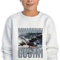 Bluzy dla dziewczynek - BLUZA Dziecięca Biała Prezent Na Święta BRAINROT BOMBOMBINI GUSINI 116cm - miniaturka - grafika 1