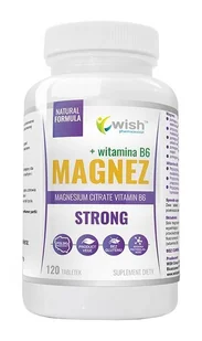Wish Magnez Strong+Witamina B6 120tabs - Witaminy i minerały dla sportowców - miniaturka - grafika 2