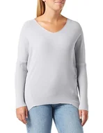 Swetry damskie - Jalene Damski sweter z dzianiny 81133389, srebrny, M/L, srebro, M-L - miniaturka - grafika 1