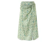 Spódnice - esmara® Spódnica midi damska o wyglądzie satyny (Zielony/wzorzysty, 42) - miniaturka - grafika 1