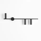 Lampy ścienne - Trevo Prawy kinkiet 3-punktowy czarny 1104Y1_2 - miniaturka - grafika 1