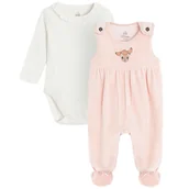 Dresy i komplety dla dziewczynek - Cool Club, Komplet dziewczęcy, Body z długim rękawem, Śpiochy welurowe, mix, Bambi - miniaturka - grafika 1