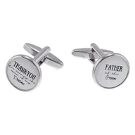 Spinki do mankietów i krawatów - Spinki do mankietów Dla Ojca Pana Młodego X2 BOC243 - miniaturka - grafika 1