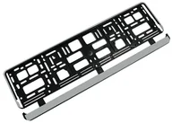 Akcesoria motoryzacyjne - 2szt Ramki pod tablice rejestracyjną Matowe Srebrne - miniaturka - grafika 1