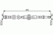 Przewody hamulcowe - Bosch Przewód hamulcowy giętki BOSCH 1987481691 1987481691 - miniaturka - grafika 1