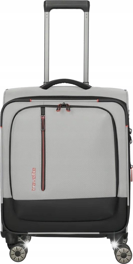 Walizka kabinowa poszerzana Travelite CrossLite 55 cm White Sand