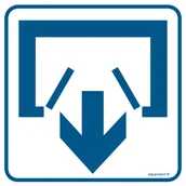 Systemy ekspozycyjne i znaki informacyjne - RA068 WYJŚCIE, PN - PŁYTA PCV 1MM; (300X300MM) - miniaturka - grafika 1