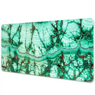 Mata ochronna z nadrukiem Marmur turkus 90x45 cm - Podkładki na biurko - miniaturka - grafika 1