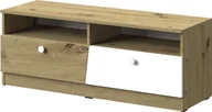 Szafki RTV - Minio, szafka pod TV, szafka RTV "Nantes" 120 cm, dąb Artisan/biały matowy kolor - miniaturka - grafika 1