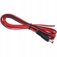 Kable - WTYK ZASILAJĄCY DC 2,5/5,5 Z PRZEWODEM 0,8m - miniaturka - grafika 1