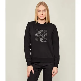 Karl Lagerfeld Bluza ikon seasonal Regular Fit - Bluzy damskie - miniaturka - grafika 1