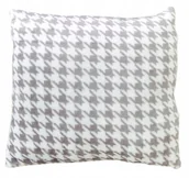 Poszewki na poduszki - Miękka poszewka w pepitkę 40x40 cm szara - miniaturka - grafika 1