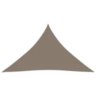 Parasole ogrodowe - vidaXL Trójkątny żagiel ogrodowy, tkanina Oxford, 3,5x3,5x4,9 m, taupe 135450 - miniaturka - grafika 1