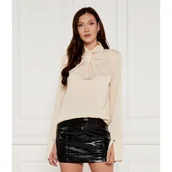 Bluzki damskie - Patrizia Pepe Bluzka | Regular Fit - miniaturka - grafika 1