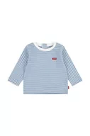 Bluzki dla dziewczynek - Levi's longsleeve bawełniany dziecięcy LVB STRIPE BATWING LONG SLEEVE kolor zielony wzorzysty - miniaturka - grafika 1