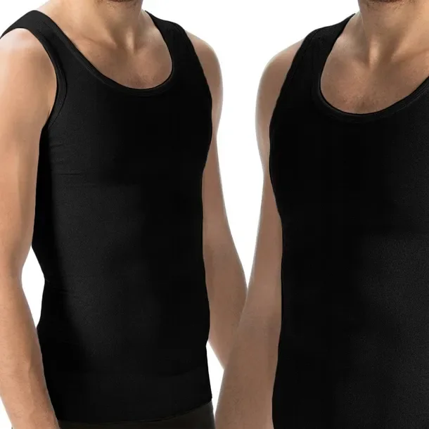PODKOSZULKA MĘSKA GŁADKA podkoszulek na ramiączkach 100% BAWEŁNA - XL