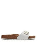 Klapki i japonki damskie - Birkenstock Klapki Madrid 1005310 Biały - miniaturka - grafika 1