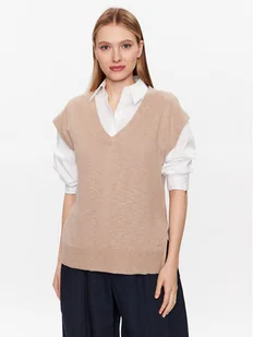 Gant Sweter 4805190 Beżowy Regular Fit - Swetry damskie - miniaturka - grafika 1