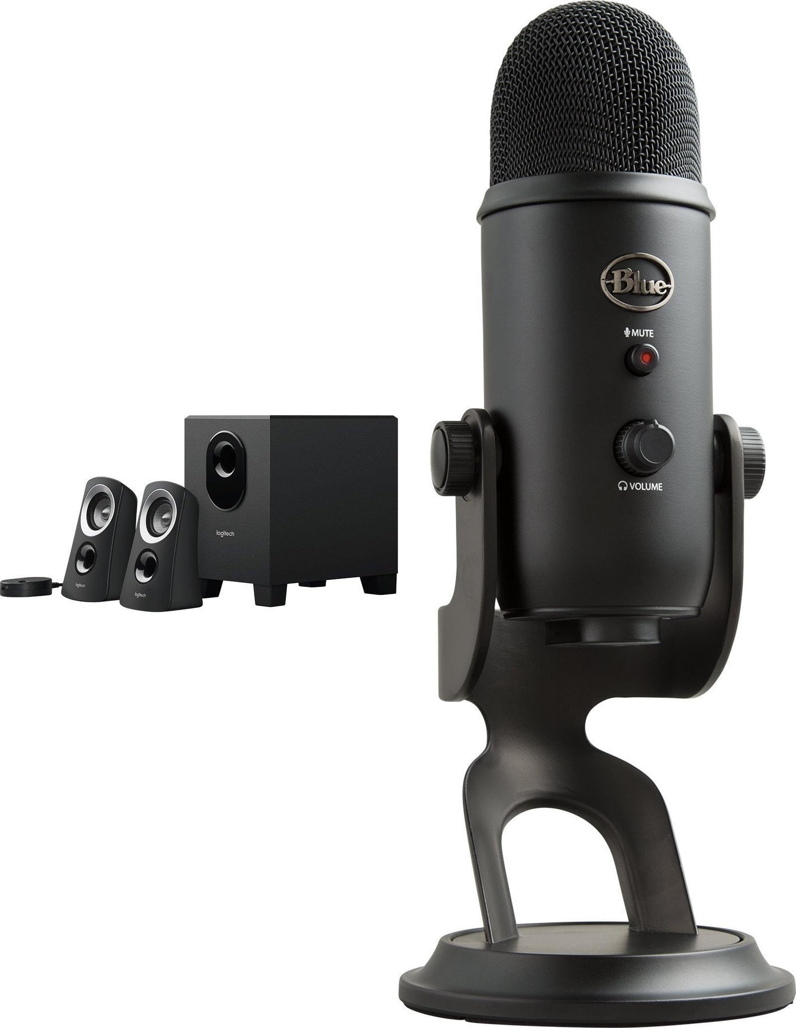 Głośniki komputerowe Logitech Z313 980-000413 + Yeti USB Blackout 988-000229
