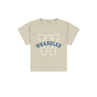 Koszulki męskie - Wrangler Męski t-shirt graficzny Turtledove, średni, Turtledove, M - grafika 1